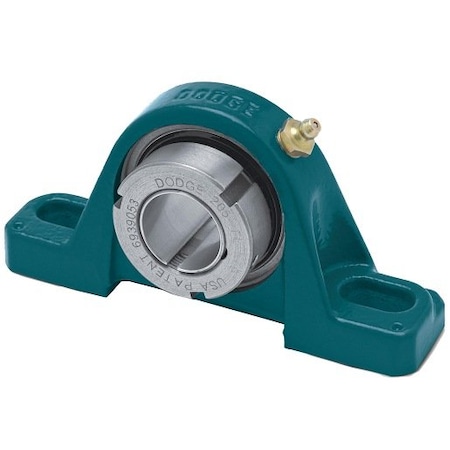 Dodge Industrial Pillow Block Bearing, 2 Bolt Pillow Block, 1-3/16 in. Bore, 1-5/8 in. Base to Center Height P2B-GT-103